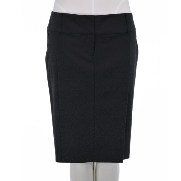 Express Black Lined Pencil Skirt (8) - Picture 1 of 3